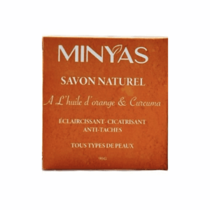 Minays Savon Naturel A L’Huile D’Orange Et Curcuma
