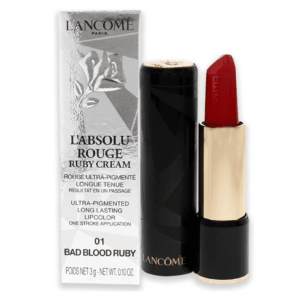 Lancome Absolu Rouge Ruby Cream Lip Bar 01 Bad Bood Ruby