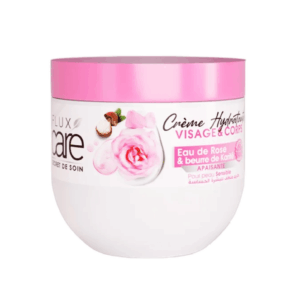 Flux Care Creme Hydratante Visage Et Corps 370Ml Eau De Rose Et Beurre De Karite